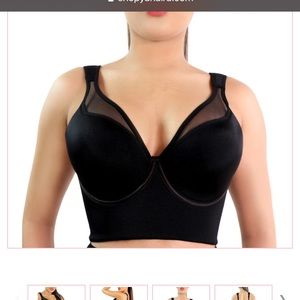 Yahaira BRA BRALETTE BACK SMOOTHER 42 C